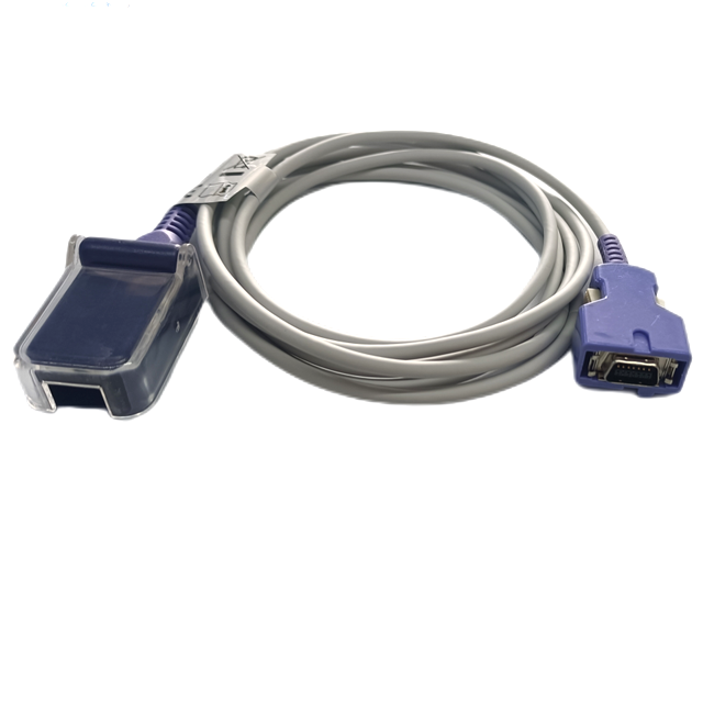 SpO2 Sensor Extension Cable Doc-10 Amp 14 Pin to Db9 Pin for Nellcor 2.4m SpO2 Sensor Extension Cable