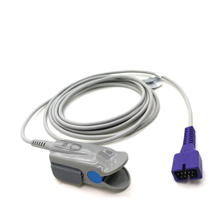 Reusable 9pin Oximax Neonate Wrap/Adult finger Clip Nellcor DS100A Spo2 Sensor