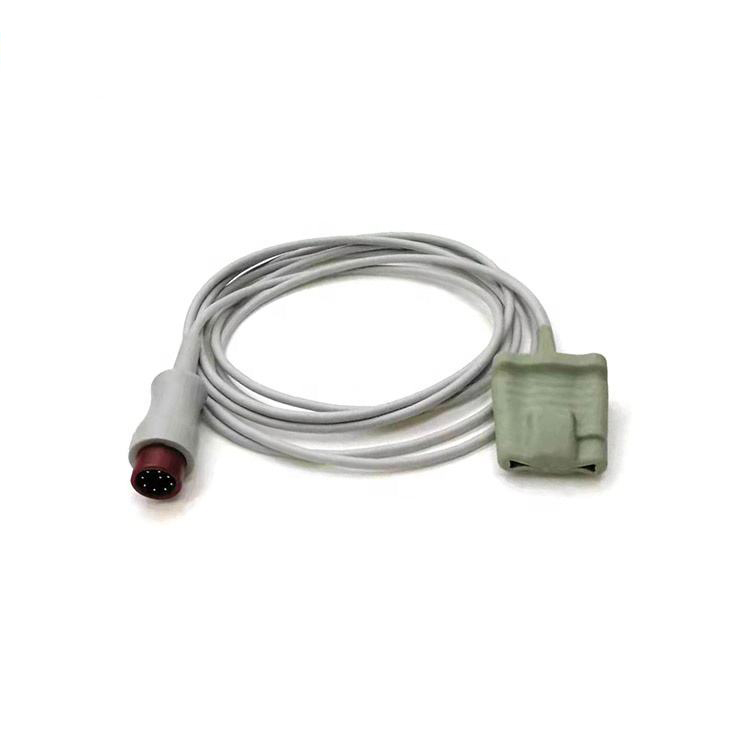 Compatible Biolight/BLT S10/S12 oximax tech adult soft tip spo2 sensor/probe cable