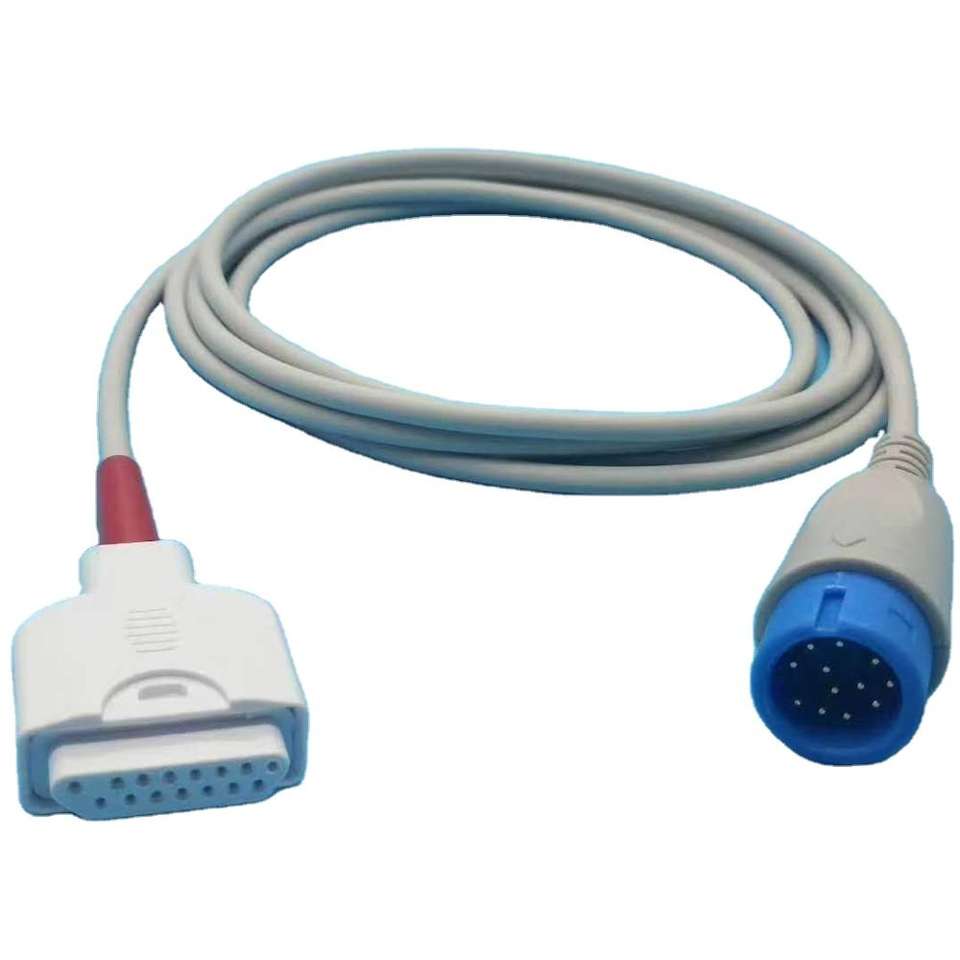 Compatible Comen Medical C30/C50/C80 (masim tech) 12pin spo2 adaptor/extension cable