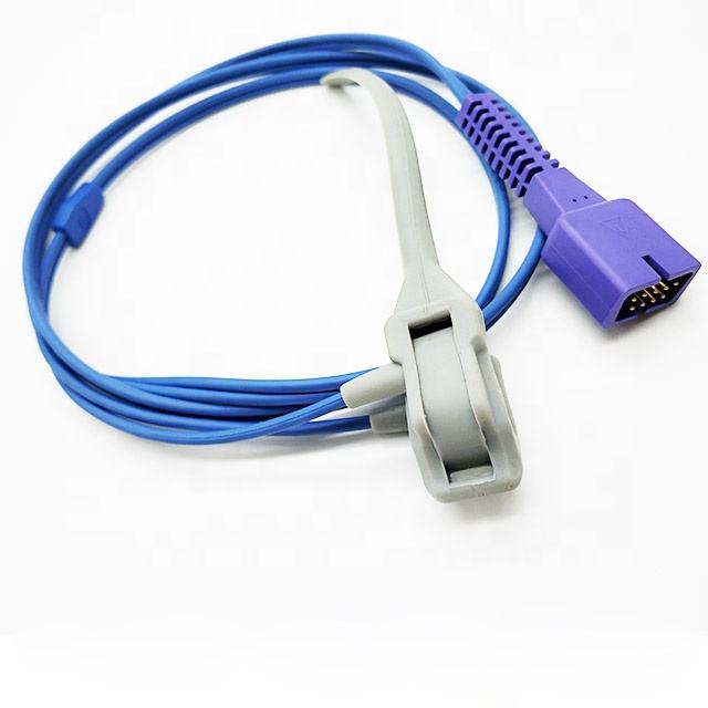 High Quality Monitor accessories 1.1M length nellcor oximax spo2 sensor, reusable,DS-100A DB 9 pins Neontal Wrap