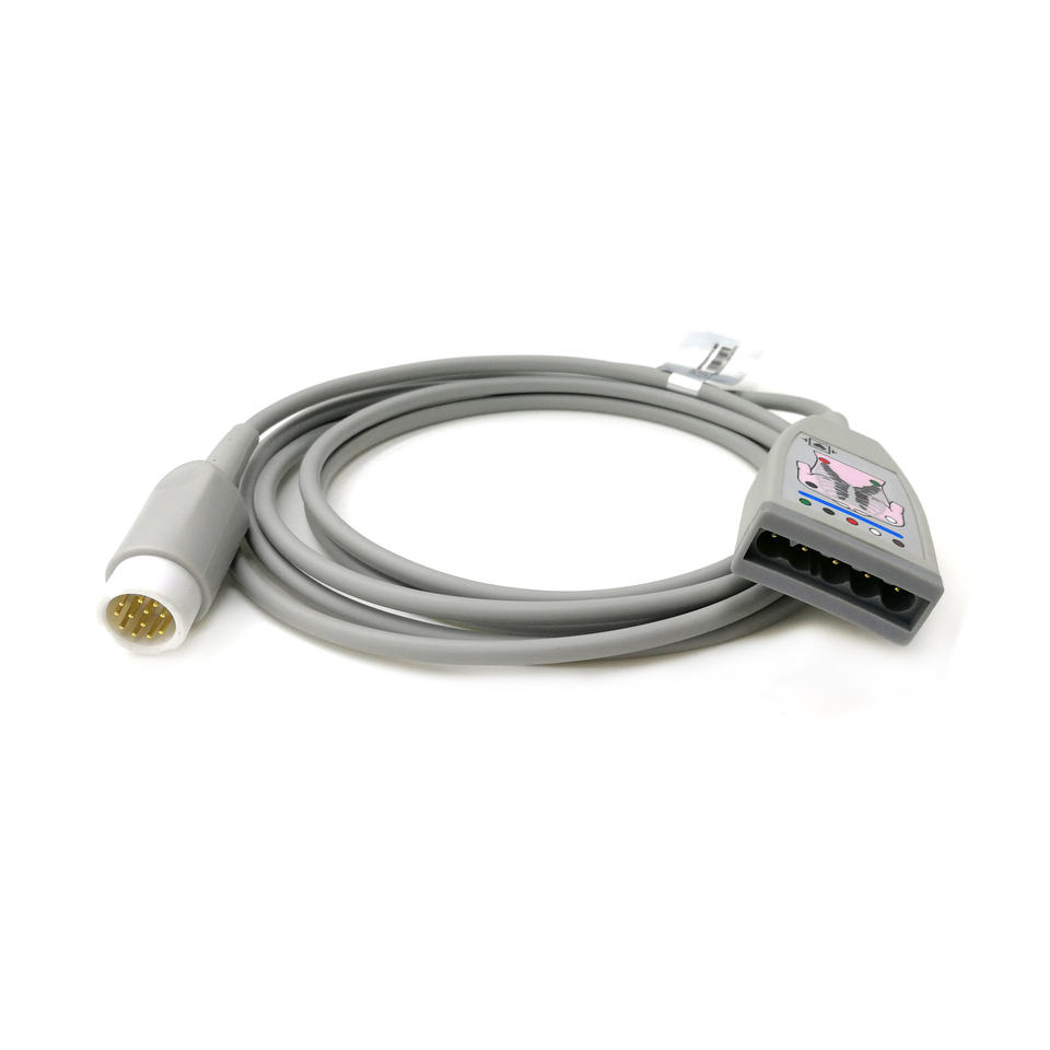 Compatible HP ECG Trunk Cable - M1668A ECG 11 Pin ECG cable