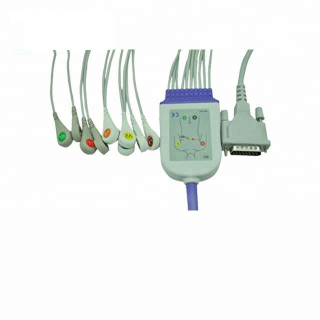 Compatible a Variety of Schiller One-piece ECG Patient Cable ECG Cable 10 Lead Cable EKG