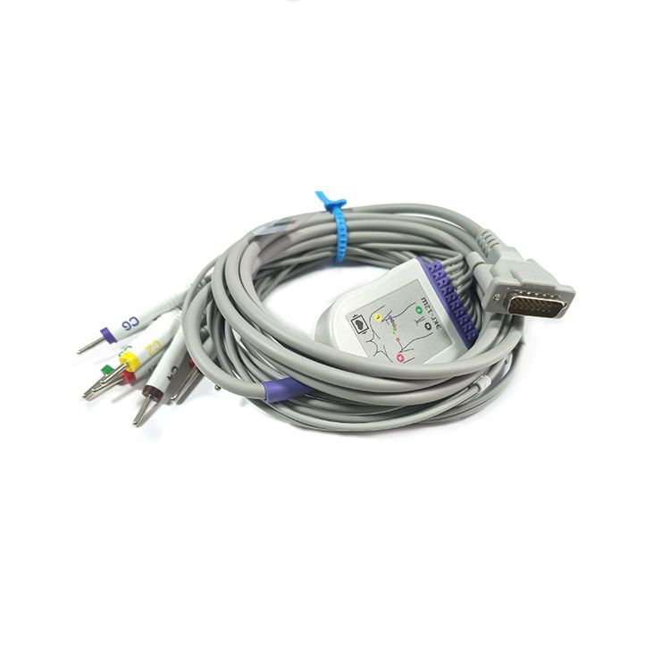 Compatible Mortara ecg/ ekg cable leadwires for Mortara ELI-100 and ELI-50
