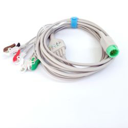 Compatible ECG Cable 12Pin Edan IM50 ECG Cable 3 Lead Ecg Cable Clip