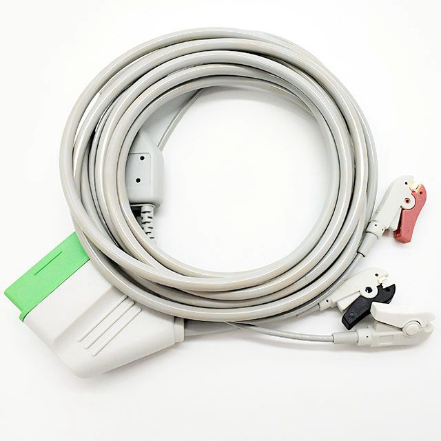 Compatible Nihon Kohden Monitor Accessories BSM 2301 3 lead ecg cable