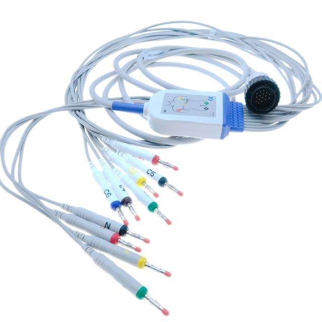 Compatible KENZ ECG 103 EKG cable with 10 lead wires