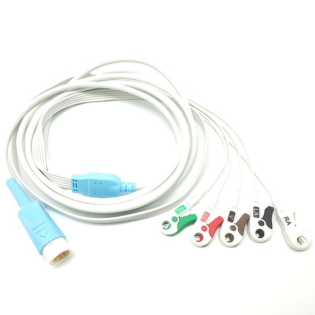 Compatible HP M1977A M1986A M3001A 12 Pin Disposable Direct-Connect ECG Chest Cable Leadwires