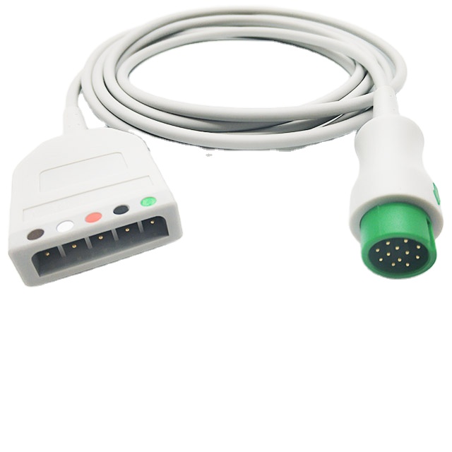 Compatible Biolight/BLT 12Pin Q Series, Q3, Q5, Q7, V6 ECG Trunk Cable
