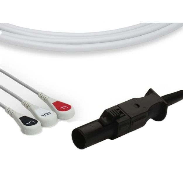 Welch A llyn Propaq LT Compatible Direct-Connect 3 Lead/ 5Lead ECG Cable 008087900