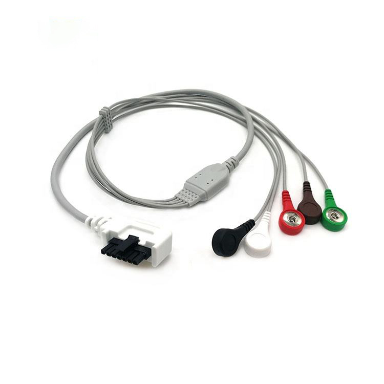 Northeast Monitoring DR-200/ DR-300+ Digital Holter/Event 5lead holter ecg cable