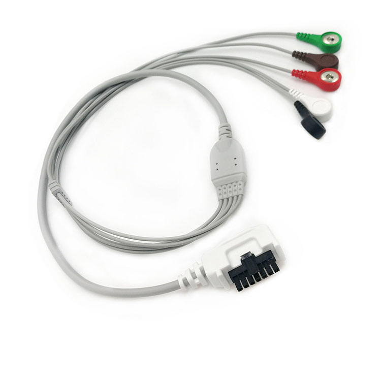Northeast ECG holter cable AHA ECG cable for Northeast DR-200 DR-300