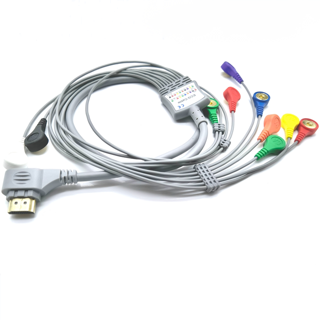 Supply 5-Leads Cable Accessory for ECG Holter Monitor Bs6930/BS6930-3/BS6930-12 Produced by Borsam Biomedical