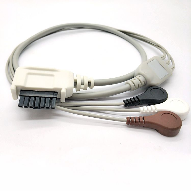 Northeast Holter ECG Cable DR-200 DR-300+ Digital Holter Event 3 Lead