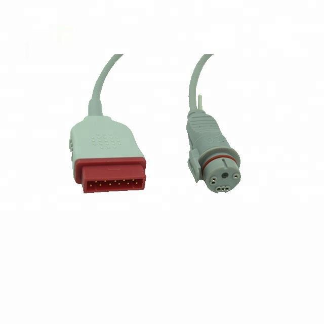 GE Healthcare > Marquette ibp adaptor cable compatible 2016995-001, 700077-001edward ibp transducer