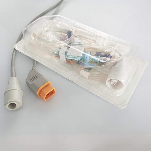 Disposable Pressure Transducers Kits, Single Channel with Edward Connector, IBP Sensor
