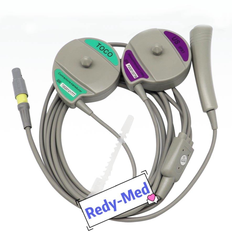 TOCO Transducer, Fetal Monitoring,Ultrasound, 9000E, Fetal Movement marker, 3 pieces in one