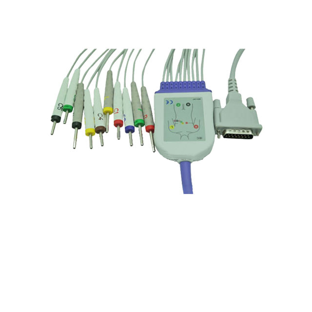 Mortara ELI 250/ELI230 one piece 10 lead ekg cable,IEC standard