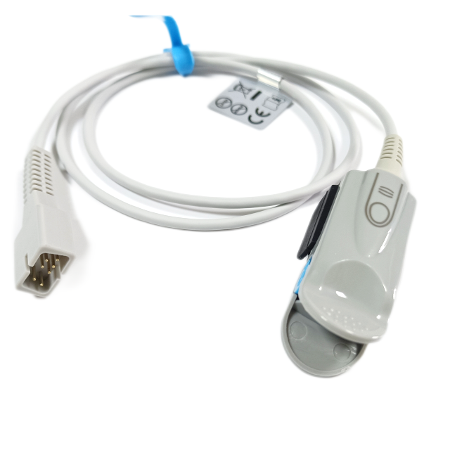 Compatible Nellcor N100/N180/N200/N-20/npb-50/npb75 7pin Adult Finger Clip SpO2 Sensor with CE/ISO13485