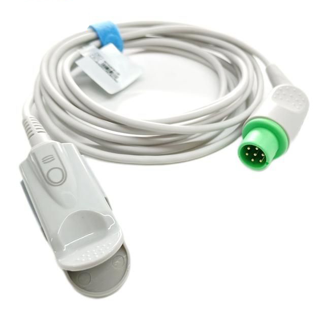 Redymed Hot Sale Compatible with Bionet BM3 VET/BM5 VET 7PIN Adult Finger Clip Blood Oxygen Sensor